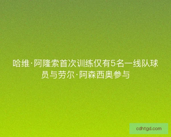 哈维·阿隆索首次训练仅有5名一线队球员与劳尔·阿森西奥参与